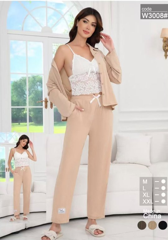 W3008 بيجامه 3قطع